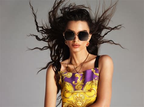 emily ratajkowski versace sunglasses|VERSACE EYEWEAR SPRING.